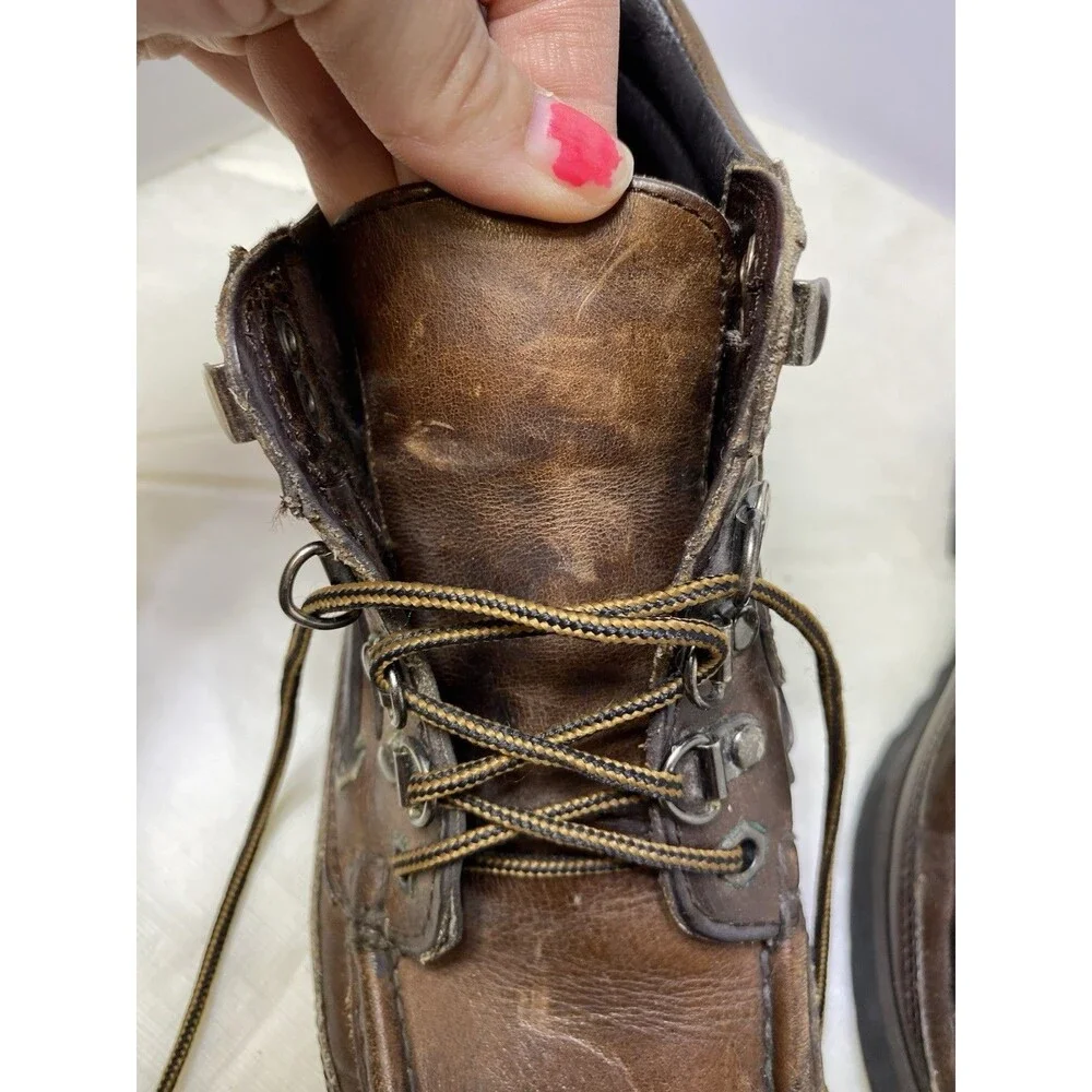 Vintage Eagle Mountain Leather Boots Mens Size 7M Brown